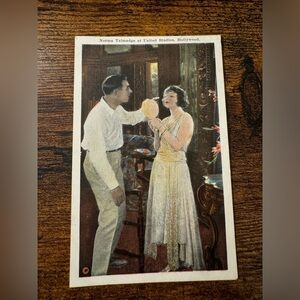 Vintage Norma Talmadge At United Studios, Hollywood Postcard